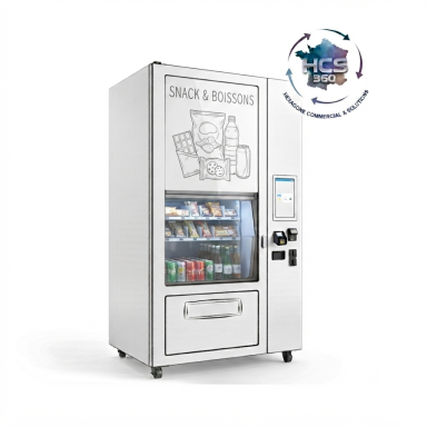 Distributeur automatique de snacks et boissons